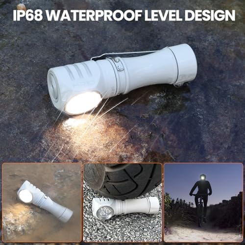 Wurkkos Rechargeable Flashlight 1200 Lumens Magnet Headlamp