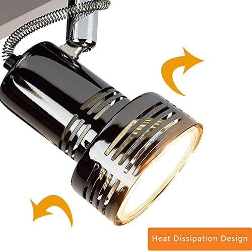 Depuley 6-Light LED Track Lighting Kit with Foldable Arms