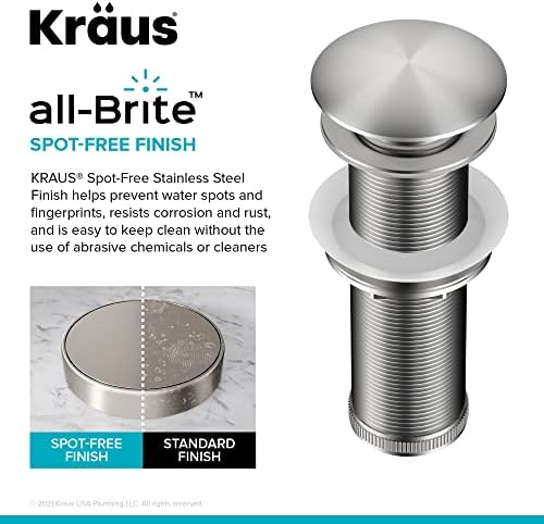 Kraus Extendable Sink Drain Stainless Steel 10 34 Overall Length