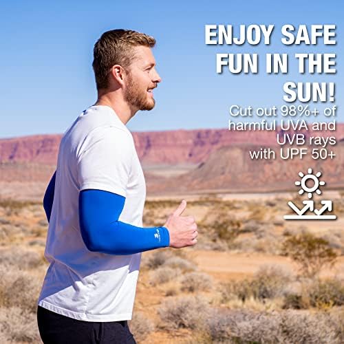 Cooling Arm Sleeves UV Protection Stretch-Fit for Sports