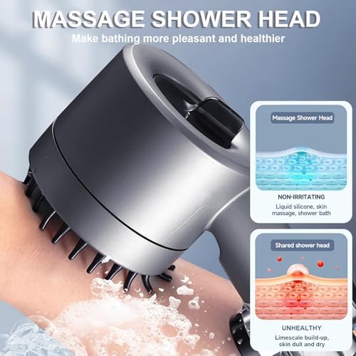 Ion Drops Shower Head with ONOFF Switch and 60 Inch Hose