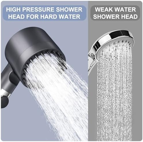 Ion Drops Shower Head with ONOFF Switch and 60 Inch Hose