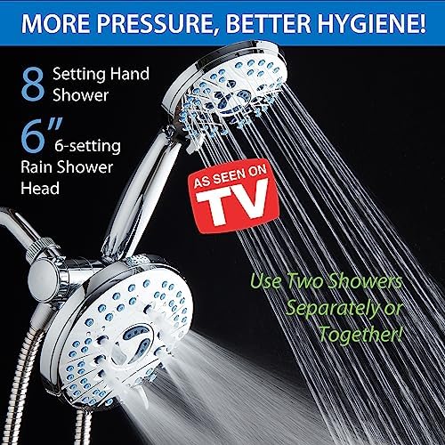 Hotel Spa AquaCare High Pressure Handheld Rain Shower Head Combo