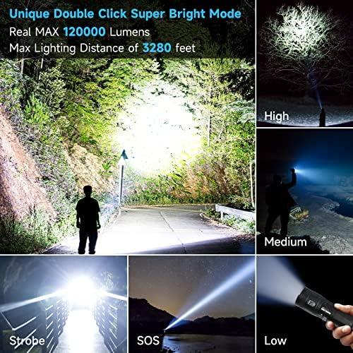 Powerful High-Brightness Rechargeable Flashlight