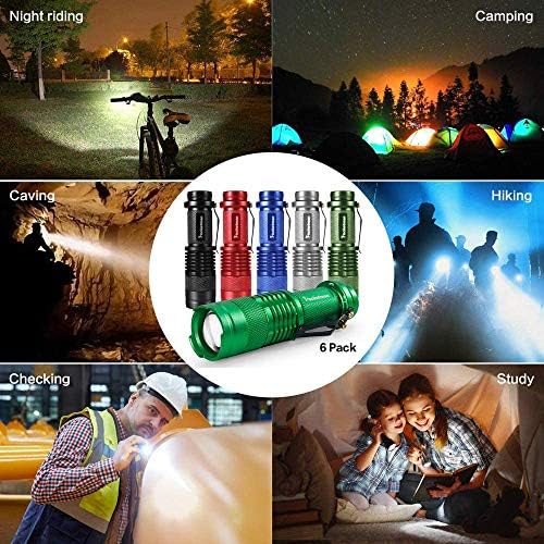 Modoao 30-Piece LED Flashlight Set for Camping and Hiking