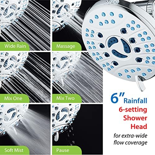 Hotel Spa AquaCare High Pressure Handheld Rain Shower Head Combo