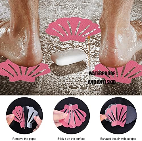 Non-Slip Bathtub Stickers 24PCS Shell Safety