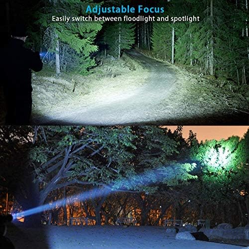 UV Flashlight Blacklight with Side Light and Zoom
