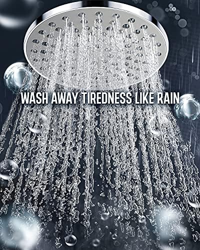 DSCD 8 Inch High Pressure Rainfall Handheld Shower Combo with 60 Inch Hose