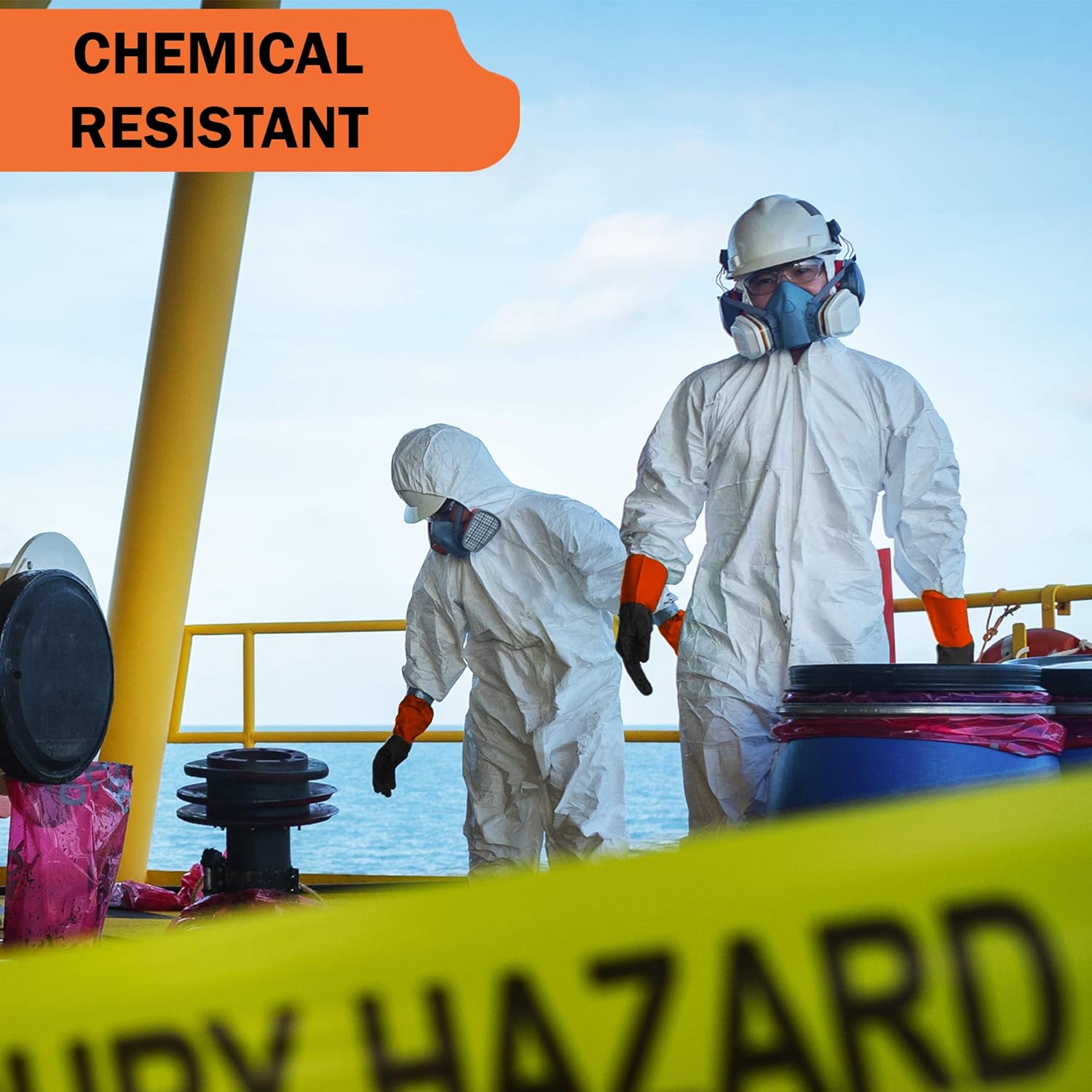 Gastody - Heavy-Duty Chemical Resistant Gloves Reusable Safety Gloves for Oil Acid Alkali - S-M-L-XL Sizes