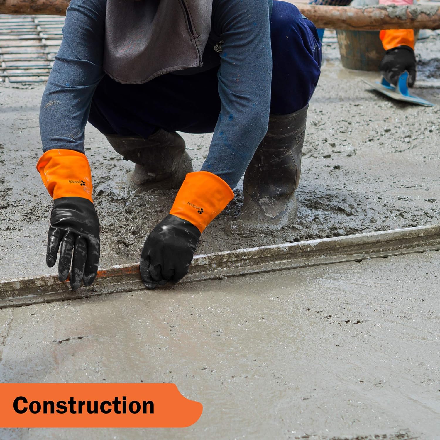 Gastody - Heavy-Duty Chemical Resistant Gloves Reusable Safety Gloves for Oil Acid Alkali - S-M-L-XL Sizes